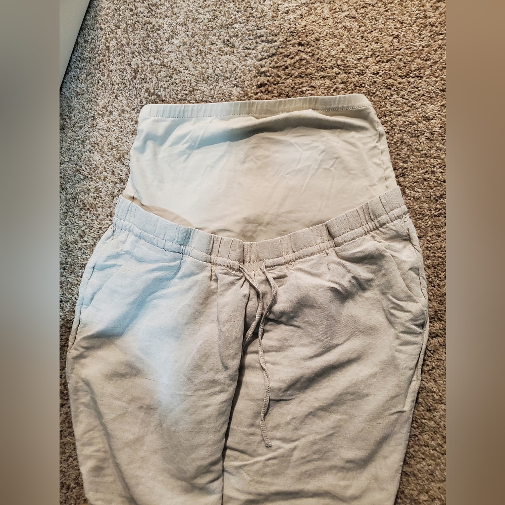 H&M Medium Linen Maternity Pants